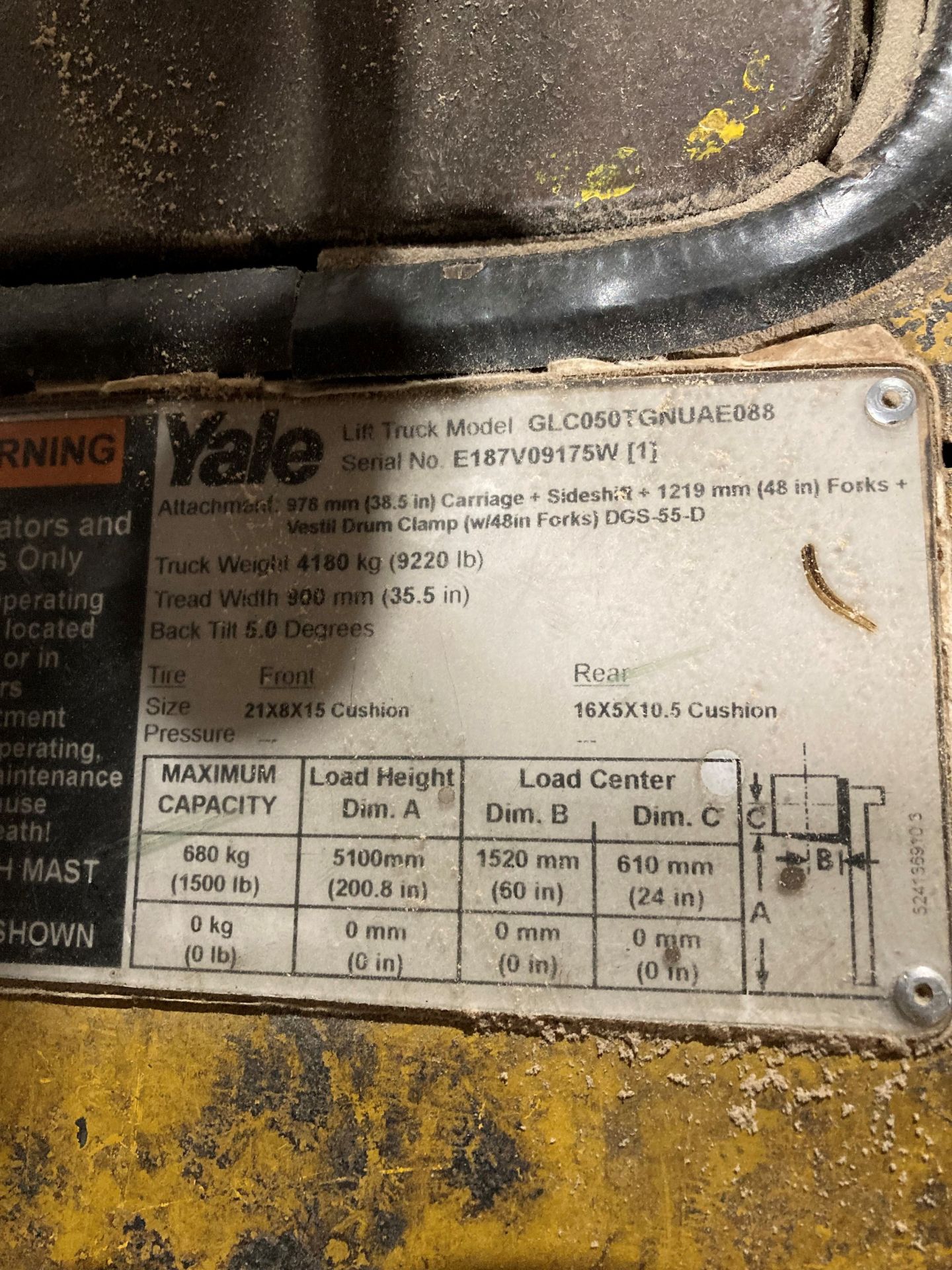 Yale 1500Lb Fork Lift - Image 2 of 2