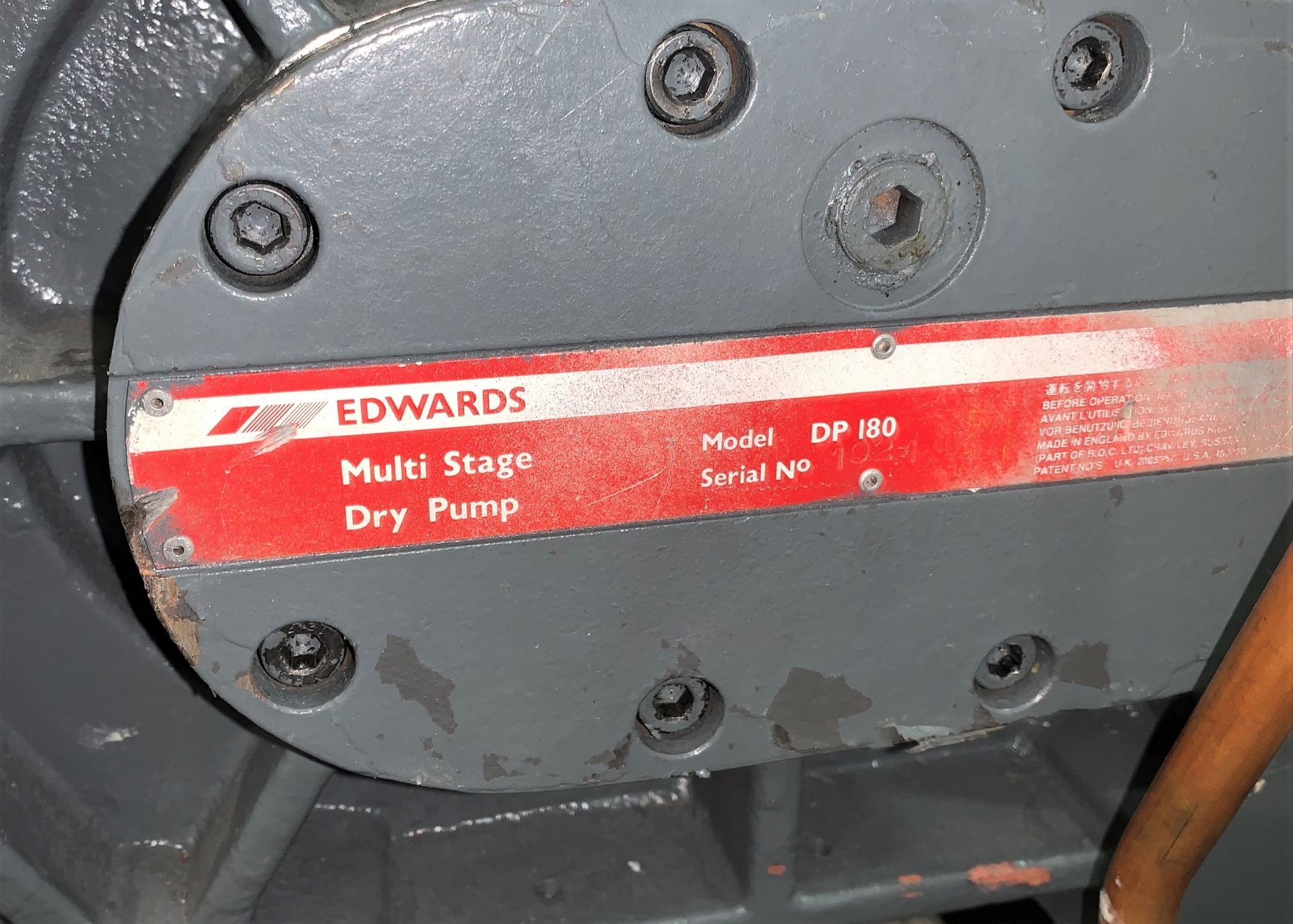 Edwards Multi Stage Industrial Dry Pump - Image 3 of 4