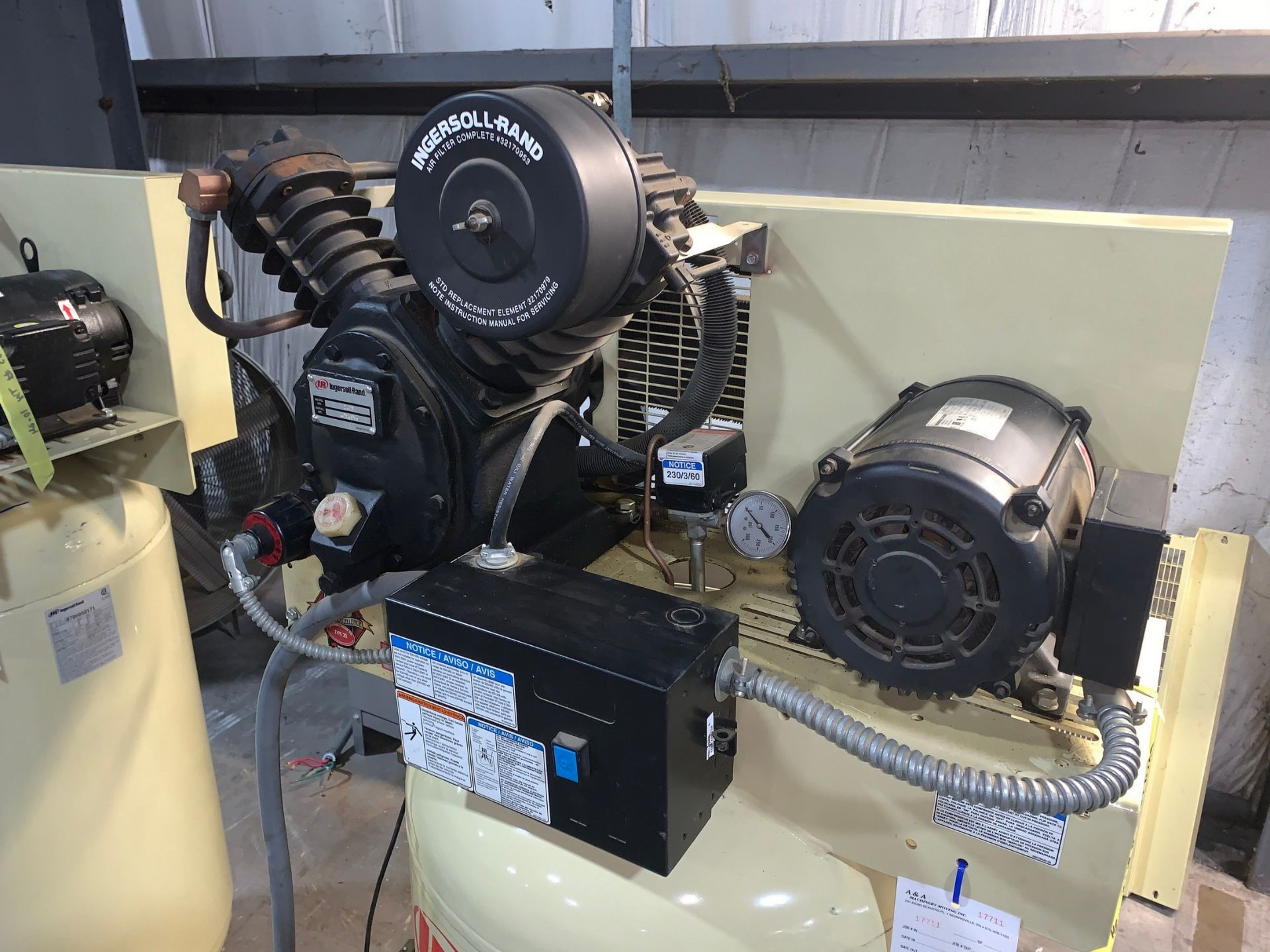 Ingersoll Rand 7.5Hp Reciprocating 2-Stage Air Compressor - Image 6 of 10