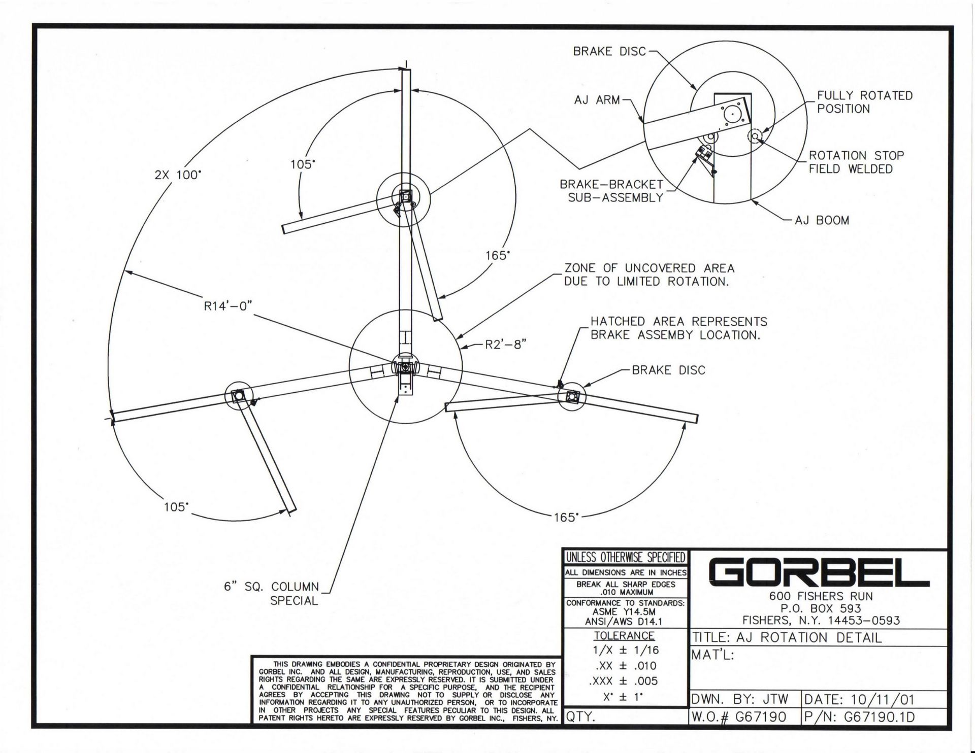 Gorbel Free Standing 2-Ton Bridge Crane - Image 13 of 13