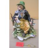 Limited edition (no 26) Capodimonte "Keeping up with the times" complete with original label &