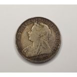 QV old head 1894 silver crown