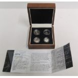 2006 QEII boxed set of sterling silver Maundy coin set with C.O.A