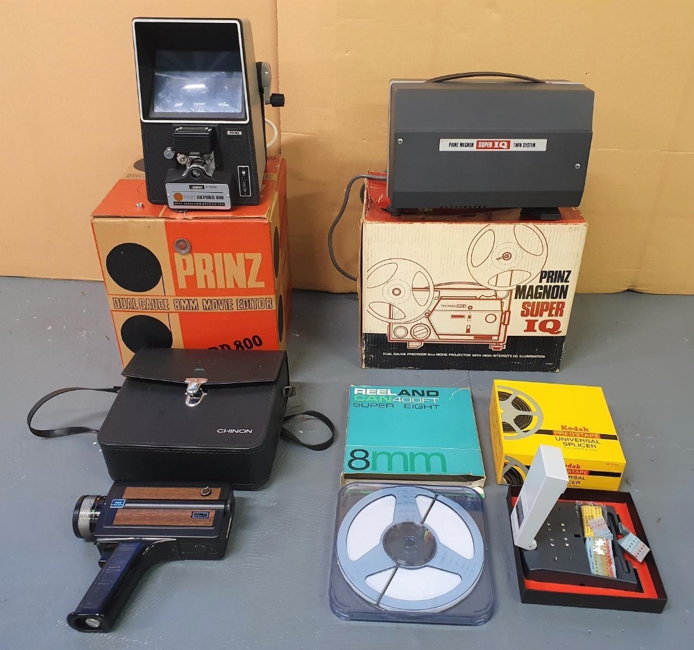 Complete vintage (1960s/70s) home video kit to include Chinon video camera & case, Prinz - Image 3 of 3