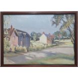 Jean-Baptiste GRANGER (1911-1974) watercolour "Country cottages", unsigned, framed, The w/c measures