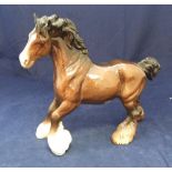 Large Beswick, Shire horse, 21cm high - excellent condition