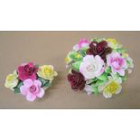 Royal Doulton "Flower posy" & another, slightly small by another make (2), The largest is 14 cm in