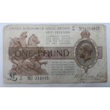 George V, Warren Fisher £1