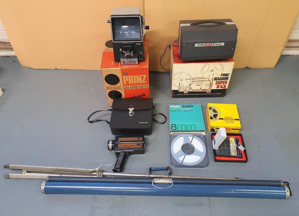 Complete vintage (1960s/70s) home video kit to include Chinon video camera & case, Prinz - Image 2 of 3