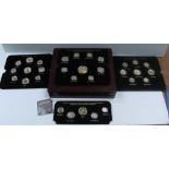 Collection "The face of of Britain's coinage", complete set AND silver medal, ltd edition numbered 1