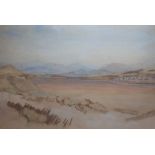 Attributed to Arthur SEVERN (1842-1931) watercolour "View towards Ravensglass, Cumbria", unsigned,