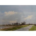 Bernard Atherton watercolour "A day of sunshine & showers", signed, framed & glazed, The watercolour