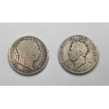 2 Georgian shillings 1807 & 1820 (2)