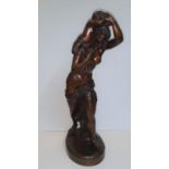 After CLAUDE MICHEL CLODION, FRENCH (1738-1814) An early 20th CENTURY BRONZE MODEL OF A WOMAN