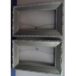 Pair of matching antique gesso frames (internal measurements are 22 x 42 cm)