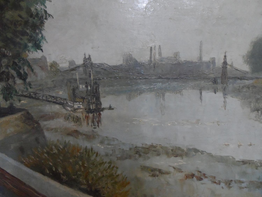 James DRING (1905-1985) oil on canvas, "Thames at low tide", signed, framed, The oil measures 39 x - Image 3 of 5