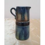 Small, late Victorian Doulton Lambeth jug, 13cm tall