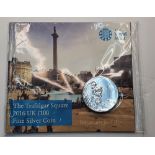 Royal Mint £100 fine silver 2016 "Trafalgar square" coin in presention pack