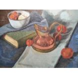 Joseph SMEDLEY (1923-2016) 1948 oil on board "Jug & fruit", signed & dated, framed, The oil measures