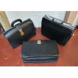 3 vintage 1970s era briefcases' (3)