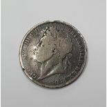 George IV 1821 silver crown