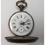 Remontoir engraved pocket watch