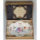 Antique, Royal Crown Derby pin dish in its original box