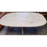 Retro 1970 marble effect coffee table,