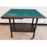 Early/mid 20thC wooden trolley/card-table