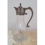 Fine quality, 20thC silver-plated claret jug