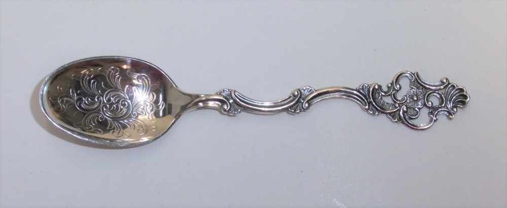 T H Marthinsen Norway silver spoons (9) & 1 fork 90 grams - Image 2 of 5