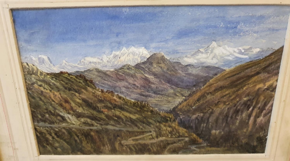 4 antique framed watercolours, all by differing artists (4), Average watercolour size is 1 x 26 cm - Image 2 of 5