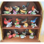Franklin Mint 1980s "Birds & Blossoms of the world" by Wilhelm Buehler in lovely collectors case &
