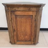 Georgian corner cabinet compete with key, 88cm high