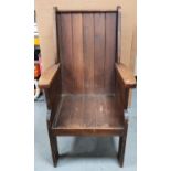 Antique solid wood armchair, 59 x 62 x 105 cm