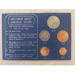 6 Queen Elizabeth complete coin sets, mainly pre-decimal,
