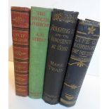 4 Edwardian hardbacked books including a Mark Twain 1901 example (4)