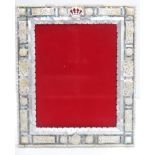 Provenanced - Jordan Royal Family, mother of Pearl photo frame with Royal crown , circa 1990,