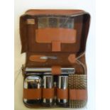 A vintage TWO-TIX gents traveling grooming case