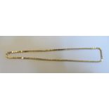 18ct foreign gold necklace (stamped 750), 18.4 grams , The necklace measures 56cm in length, The