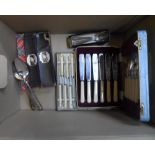 Boxed & loose cutlery etc (lot)
