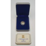 Cased IoM £1 proof coin by Pobjoy Mint
