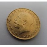 George V 1913 half sovereign (VF)