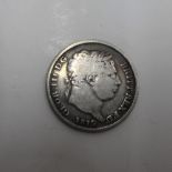 George III 1819 silver shilling