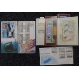 Small album with mainly complete mint sets & mini-sheets & 3 Alderney FDC