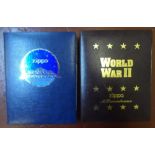 2 Zippo lighters, limited edition (of 10,000) collectors boxed sets, WWII & Space Exploration (2)