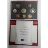 Royal Mint 1995 certificated Proof coin collection in fine red case