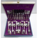 Cased set of early/mid 20thC cutlery by Oneida