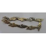 Ornate ladies 9ct yellow gold bracelet , Approx 4.5 grams, the bracelet is 20 cm in length