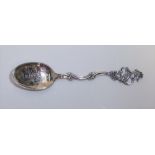 T H Marthinsen Norway silver spoons (9) & 1 fork 90 grams